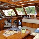 Croisière Croatie Goélette Polo, le salon
