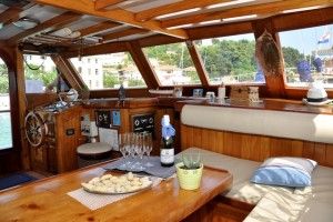 Croisière Croatie Goélette Polo, le salon