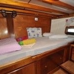 Cabine double à bord de la goélette Polo - croisière en Croatie avec Bemex Tours