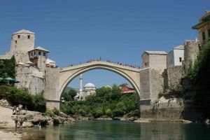 Mostar Bosnie-Herzégovine. Vieux pont de Stari Most