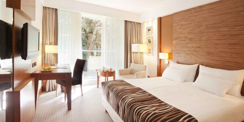 Cavtat-hôtel_Croatia_chambre double vue parc
