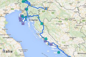 autotour circuit en voiture individuelle Croatie